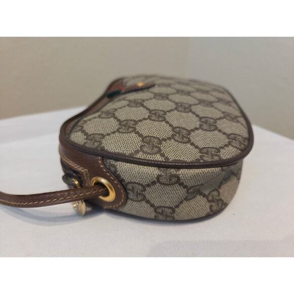Gucci GG Supreme Small Crossbody Web Stripe Vintage Ophidia Bag Brown leather - Picture 6 of 14
